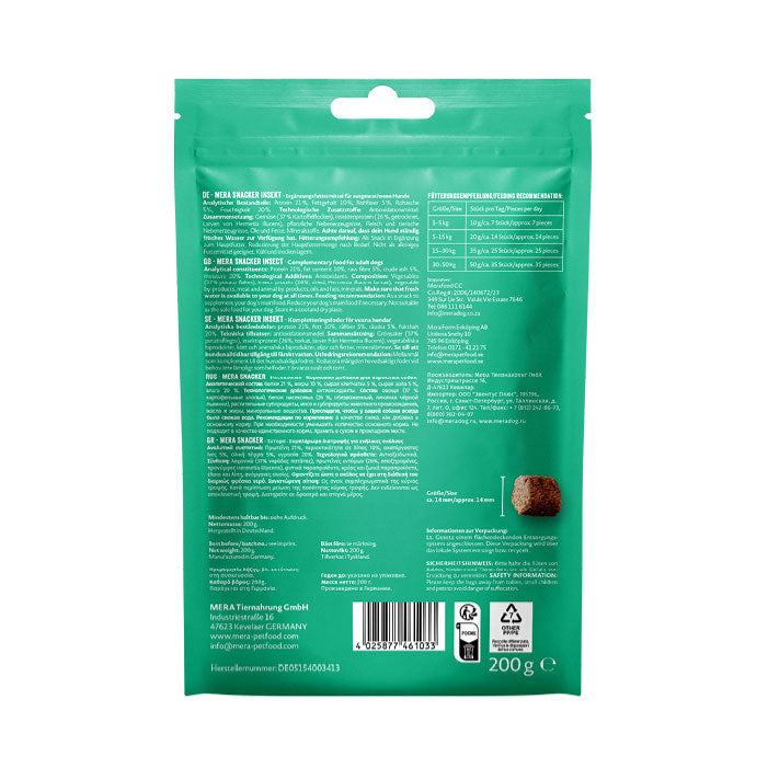 mera Snacker Insekt 200g - mjukare hundgodis - mera Petfood