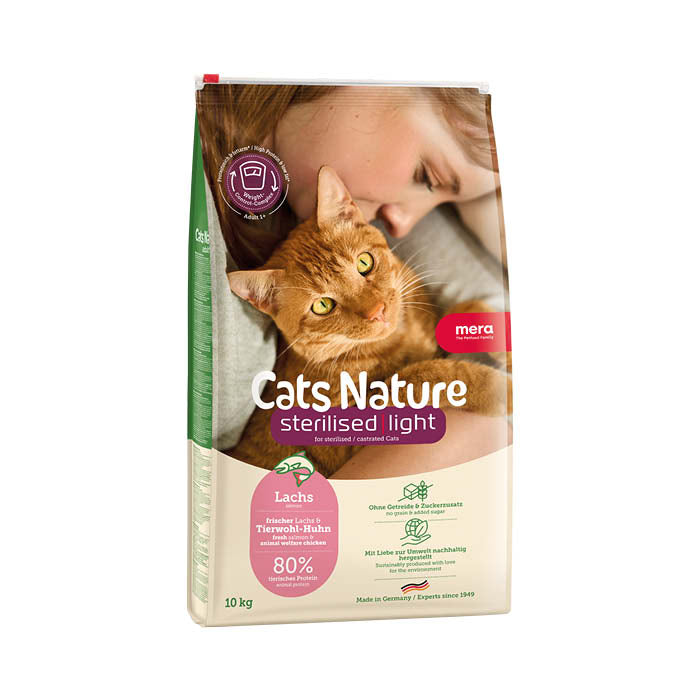 mera Cats Nature Sterilised/Light Salmon - mera Petfood