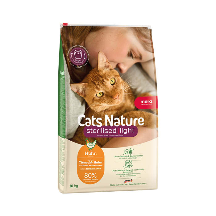 mera Cats Nature Sterilised/Light Chicken - mera Petfood