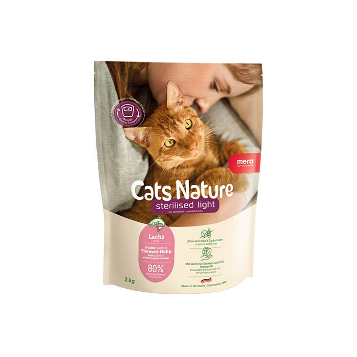 mera Cats Nature Sterilised/Light Salmon - mera Petfood - 2 kg - 025942
