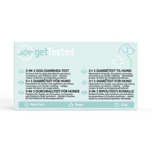 Hemmatest 3 - i - 1 diarrétest för hund – CPV, CCV & Giardia - getTested