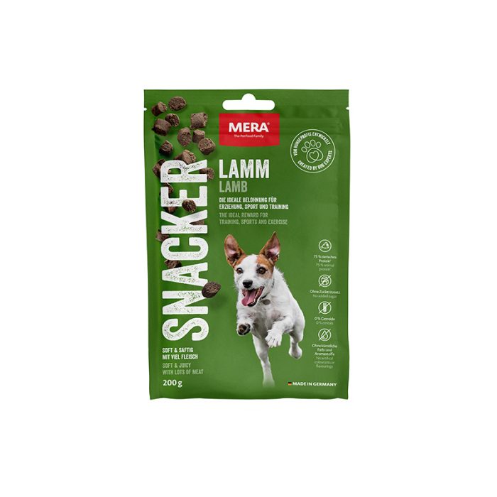 mera Snacker Lamm 200g - mjukare träningsgodis - mera Petfood