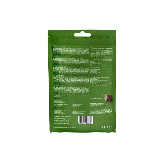 mera Snacker Lamm 200g - mjukare träningsgodis - mera Petfood