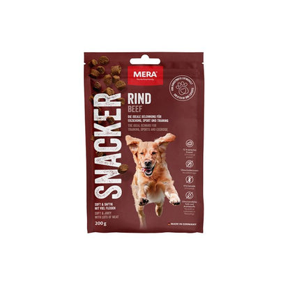 mera Snacker Nötkött 200g - mjukare träningsgodis - mera Petfood