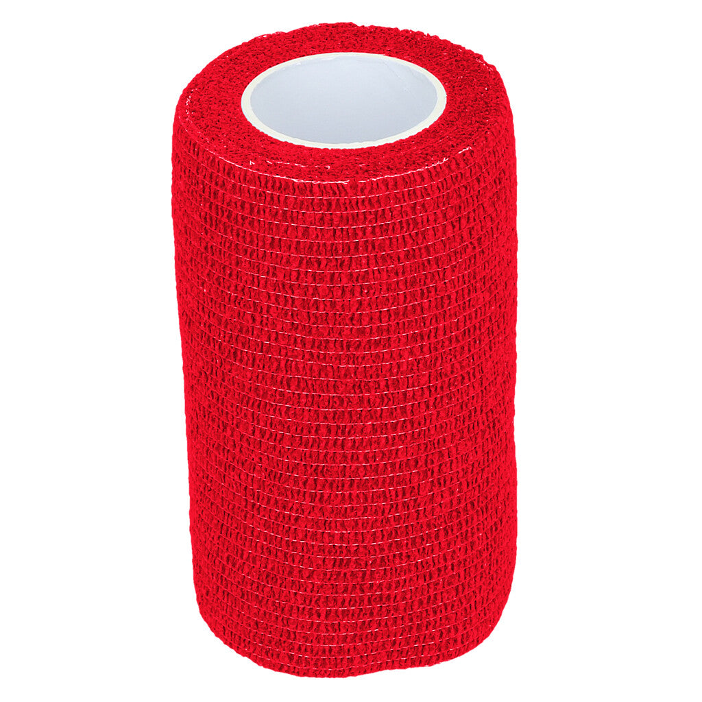 Självhäftande flexbandage - 5 cm & 10 cm - b2c - mera Petfood - 10 cm - Röd - BAND0000NA