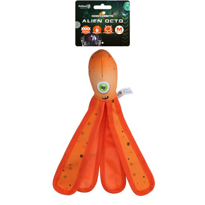 Flytande hundleksak med squeaker – Dog Comets Alien Octo - Mera Petfood - Orange - Large - COME018P