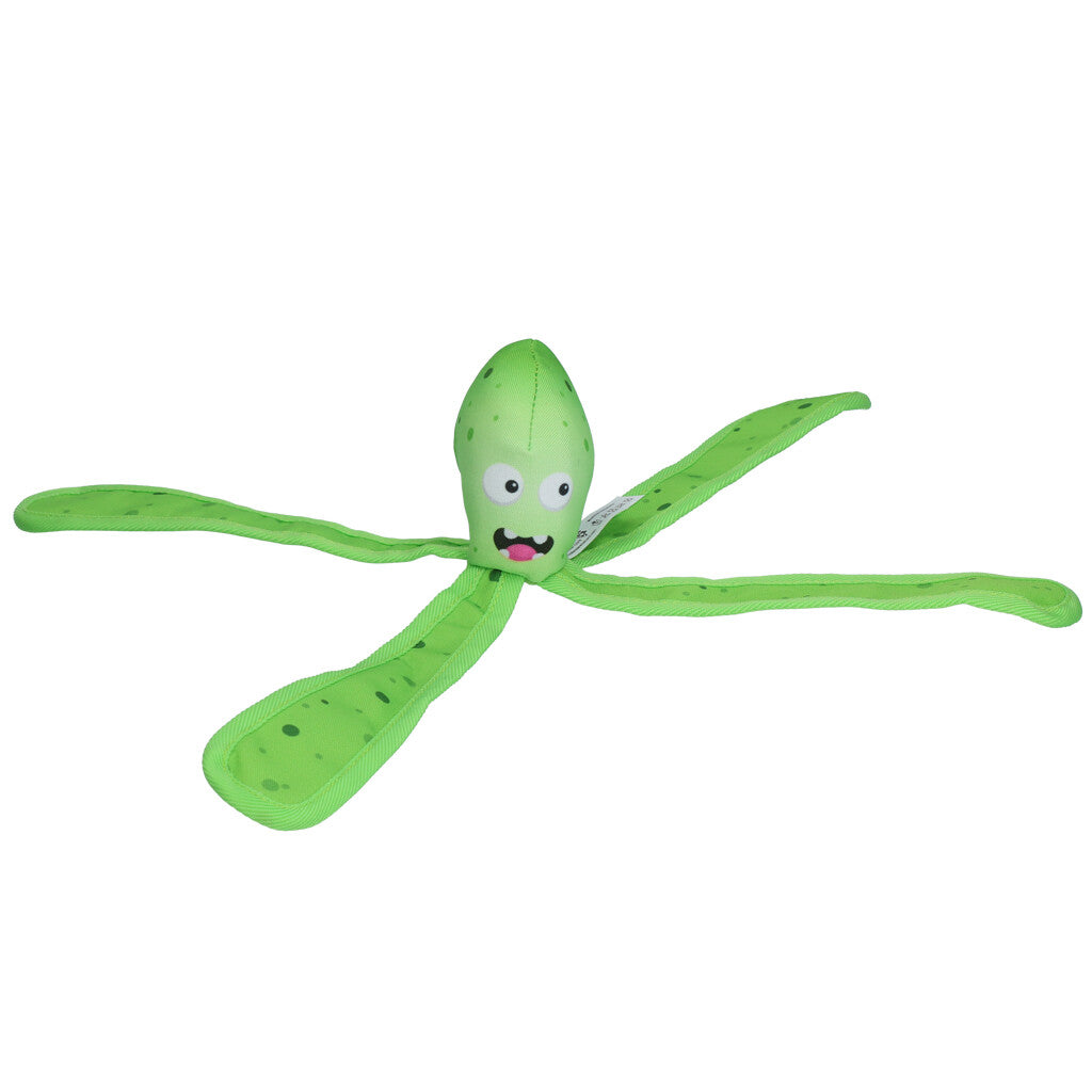 Flytande hundleksak med squeaker – Dog Comets Alien Octo - Mera Petfood - Grön - Large - COME018R