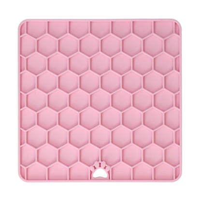 Fun & Relax slickmatta till hund och katt Honeycomb - Eat Slow Live Longer - Rosa - EATS060B