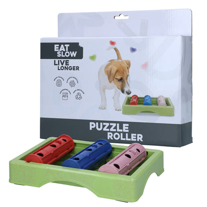 Eat Slow Live Longer Puzzle Roller - hundpussel - Eat Slow Live Longer