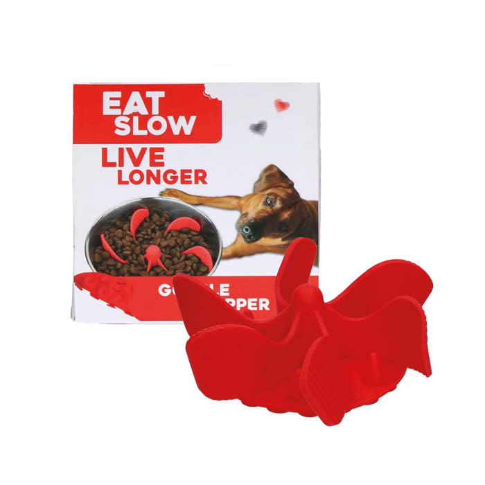 Slowfeeder insats till matskålar - Eat Slow Live Longer - Röd - EATS065O
