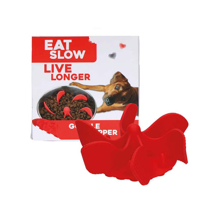Slowfeeder insats till matskålar - Eat Slow Live Longer - Röd - EATS065O