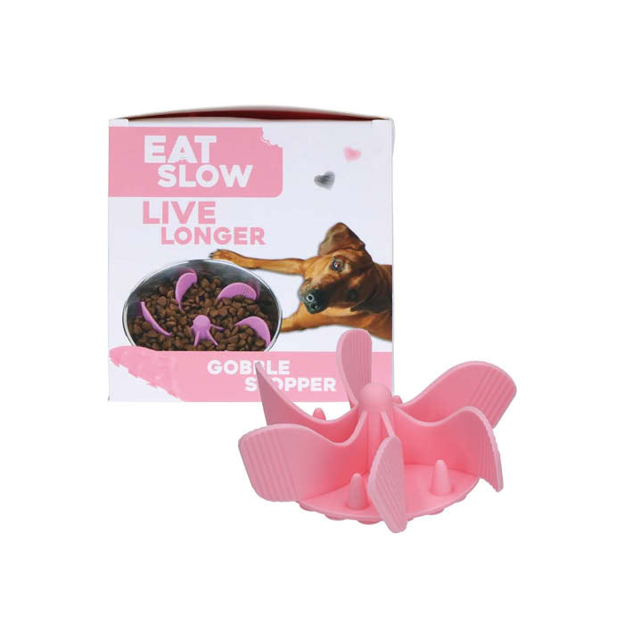 Slowfeeder insats till matskålar - Eat Slow Live Longer - Rosa - EATS065P