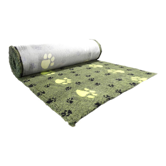 Vetbed Hundfäll med stora tassar 100x75 cm - b2c - mera Petfood - Grön - H37552