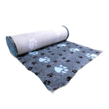 Vetbed Hundfäll med stora tassar 100x75 cm - b2c - mera Petfood - Ljusblå - H37554