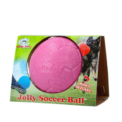 Jolly Soccer Ball fotboll till hund - Jolly Pets - Rosa - Small - JOLL036C