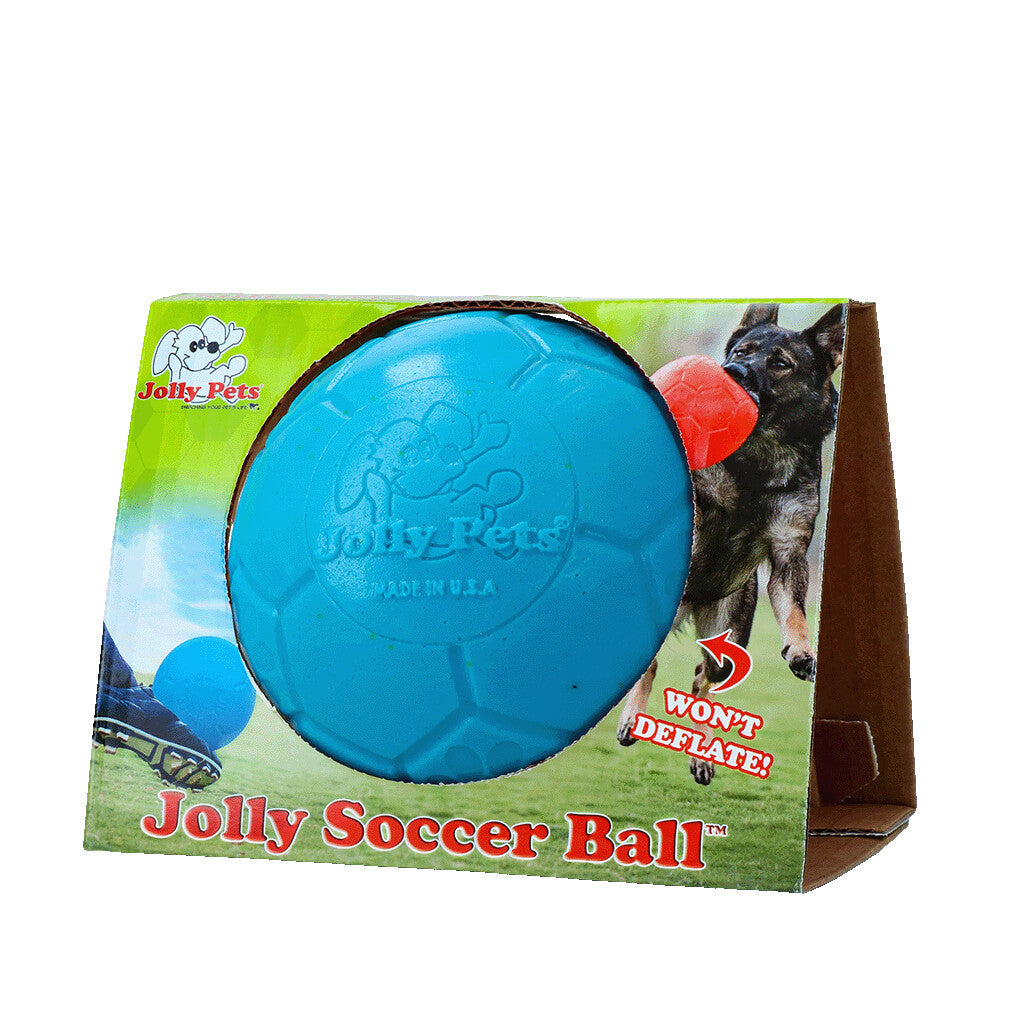 Jolly Soccer Ball fotboll till hund - Jolly Pets - Ljusblå - Large - JOLL037F