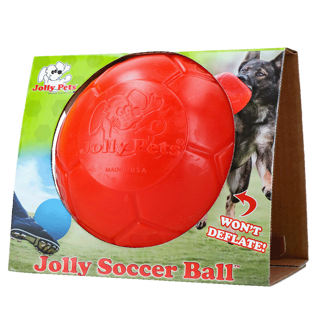 Jolly Soccer Ball fotboll till hund - Jolly Pets - Orange - Large - JOLL037B