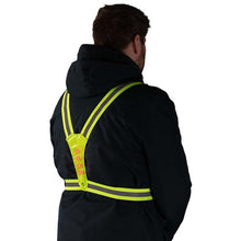 Reflexsele med LED - ljus Nightwalk Yellow Human - b2c - mera Petfood