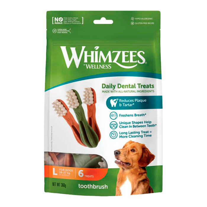 Whimzees Toothbrush Star L – 6 - pack - Whimzees