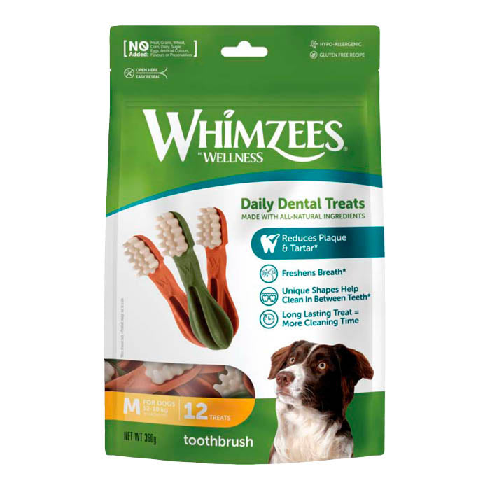Whimzees Toothbrush Star M – 12 - pack - Whimzees