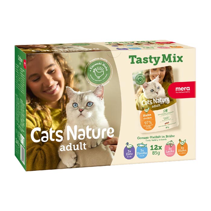 12x85 g Våtfoder mera Cats Nature Multibox - mera Petfood