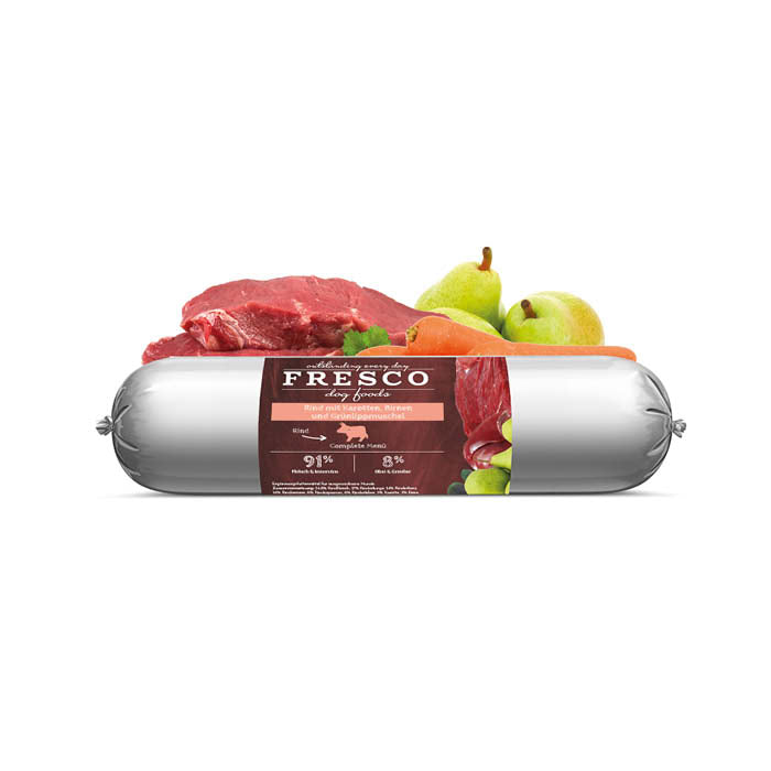 FRESCO sausage Beef with carrots, pears & green - lipped mussel - Fresco