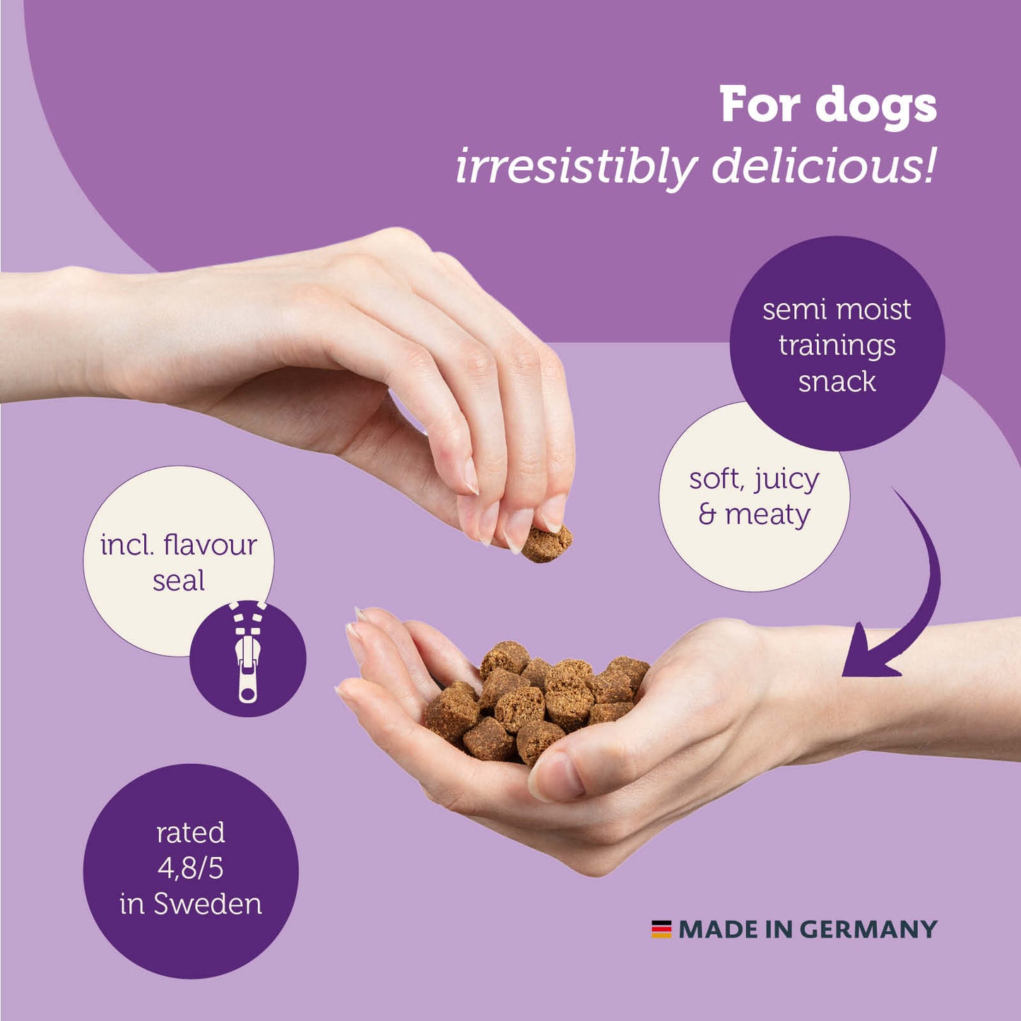 mera Snacker Insekt 200g - mjukare hundgodis - mera Petfood