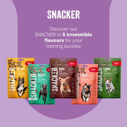 mera Snacker Nötkött 200g - mjukare träningsgodis - mera Petfood