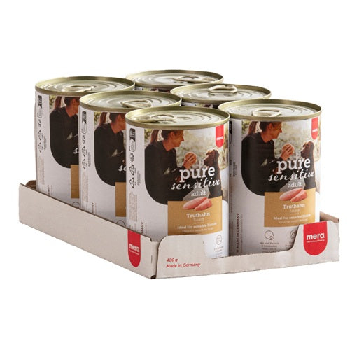 mera pure sensitive Våtfoder Kalkon - mera Petfood - 6 - pack - 058474