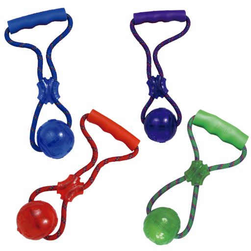 KONG Squeezz Ball med handtag - KONG