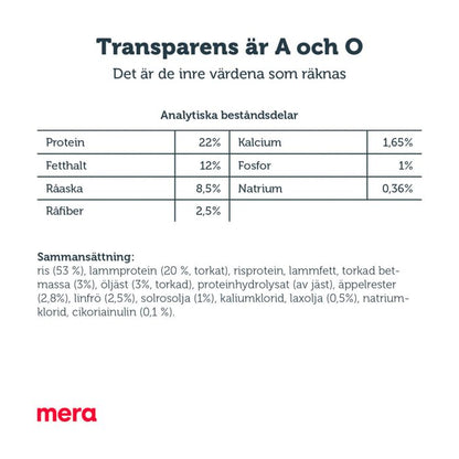 mera pure sensitive Lamm & ris - mera Petfood