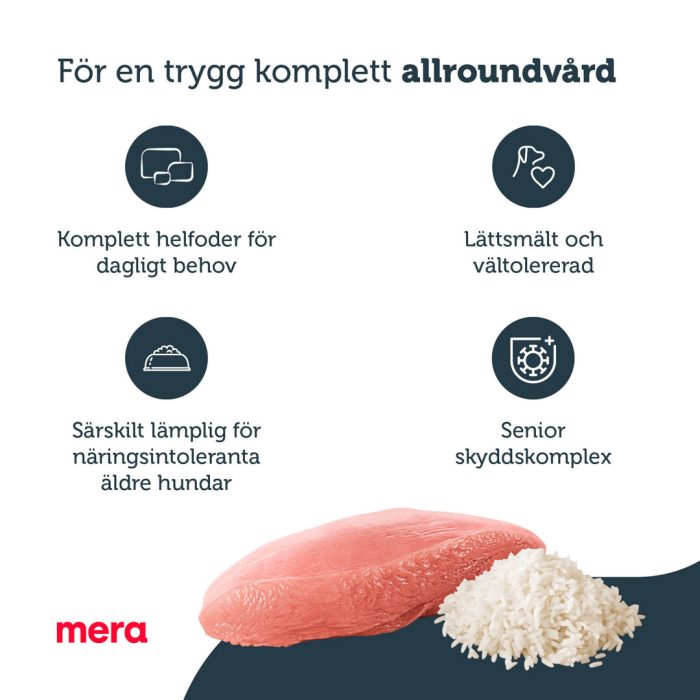 mera pure sensitive Senior Kalkon & ris - mera Petfood