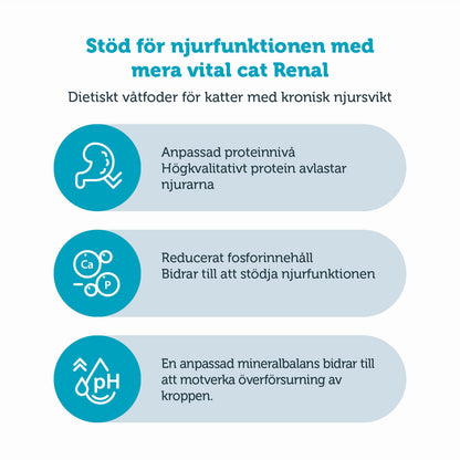 6 x 200 g  KATT vital Renal våtfoder - mera Petfood