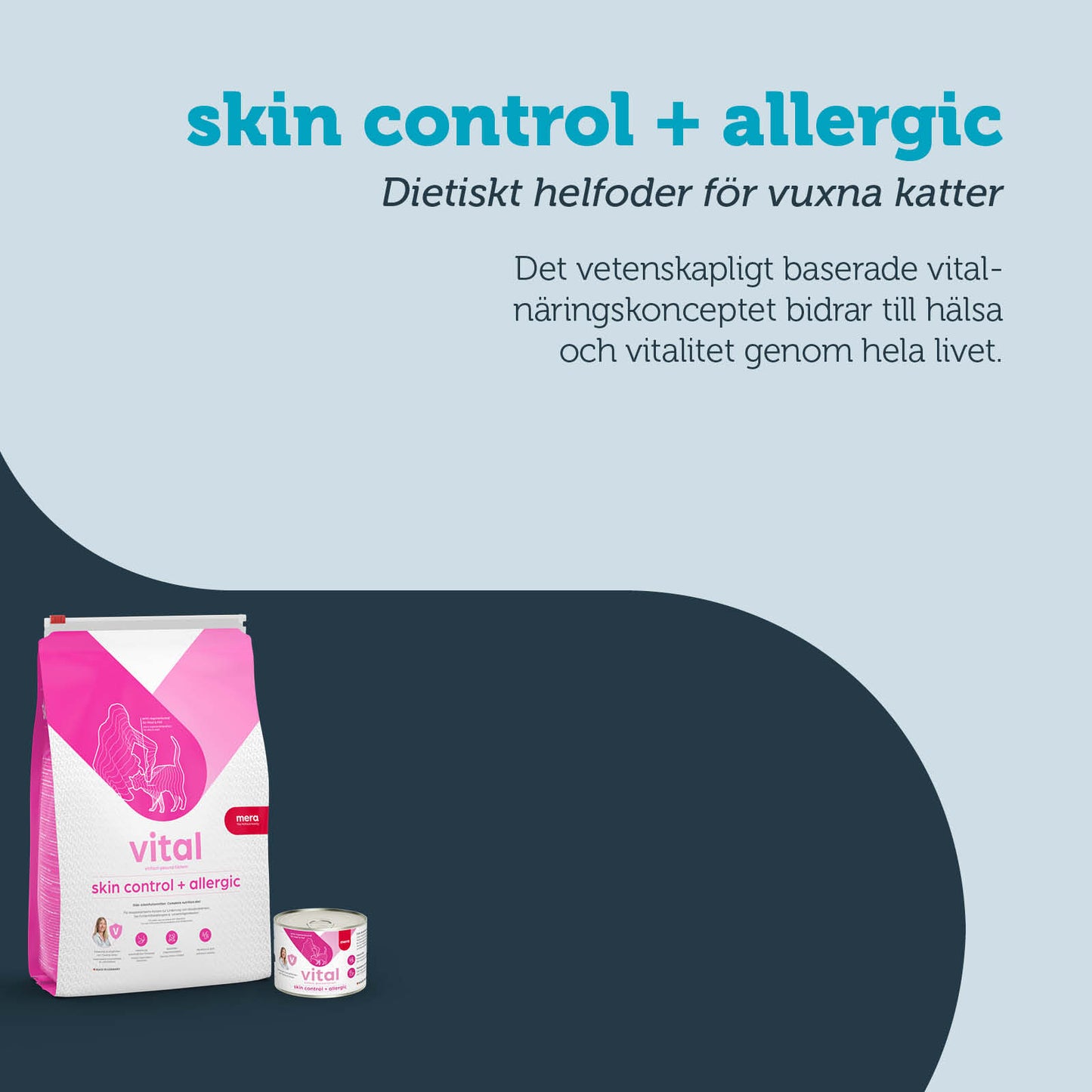 KATT vital Skin Control + allergic, 3 kg - mera Petfood
