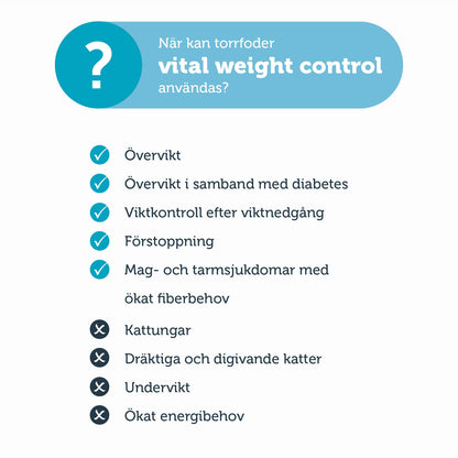 KATT vital Weight Control, 3 kg - mera Petfood
