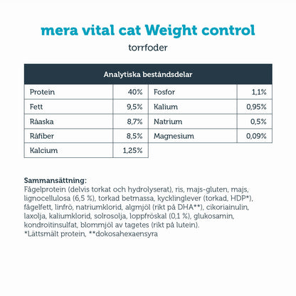 KATT vital Weight Control, 3 kg - mera Petfood
