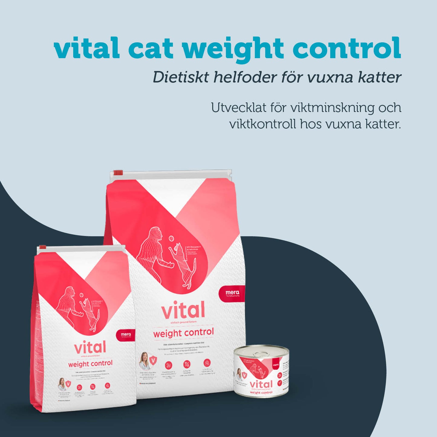6 x 200 g KATT vital Weight Control våtfoder - mera Petfood