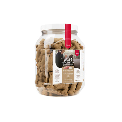 Goody snacks - kalkon & ris hundkex 600g - mera Petfood